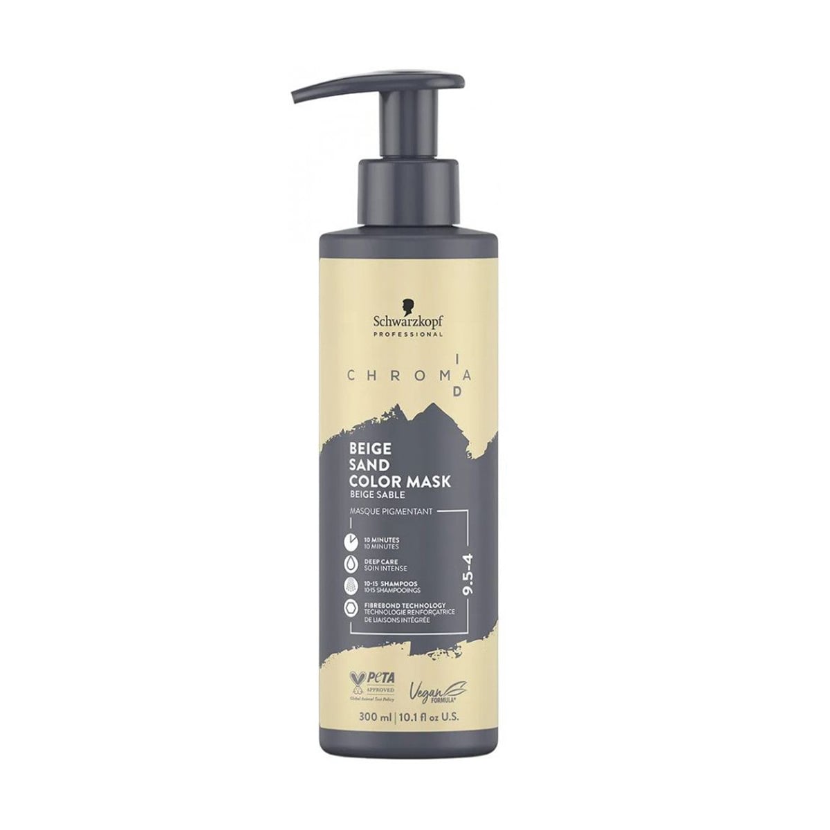 Уцінка! Тонувальна бондінг-маска для волосся Schwarzkopf Professional Chroma ID Bonding Color Mask, 9.5-4 Beige Sand, 300 мл